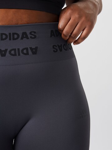 ADIDAS SPORTSWEAR Skinny Sporthose in Grau