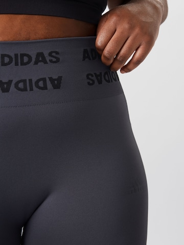 Skinny Pantaloni sport de la ADIDAS SPORTSWEAR pe gri
