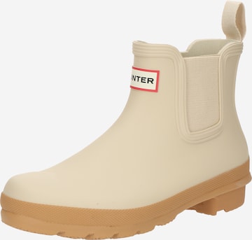 Stivale di gomma di HUNTER in grigio: frontale