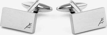 Sidegren Manschettenknöpfe 'Daxon' in Silber: Vorderseite