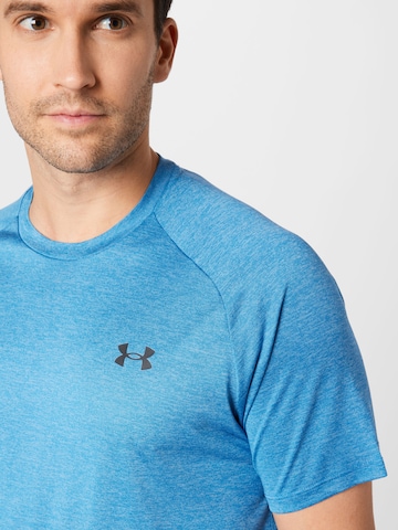 UNDER ARMOUR Regular fit Functioneel shirt 'Tech 2.0' in Blauw