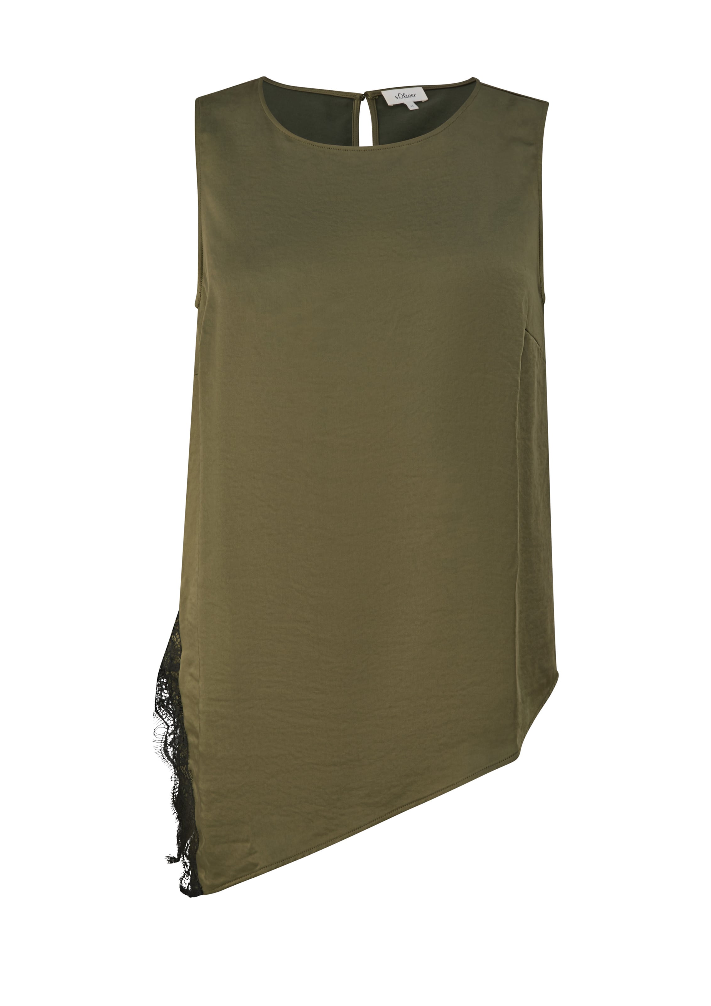 s.Oliver Blouse in Groen: voorkant