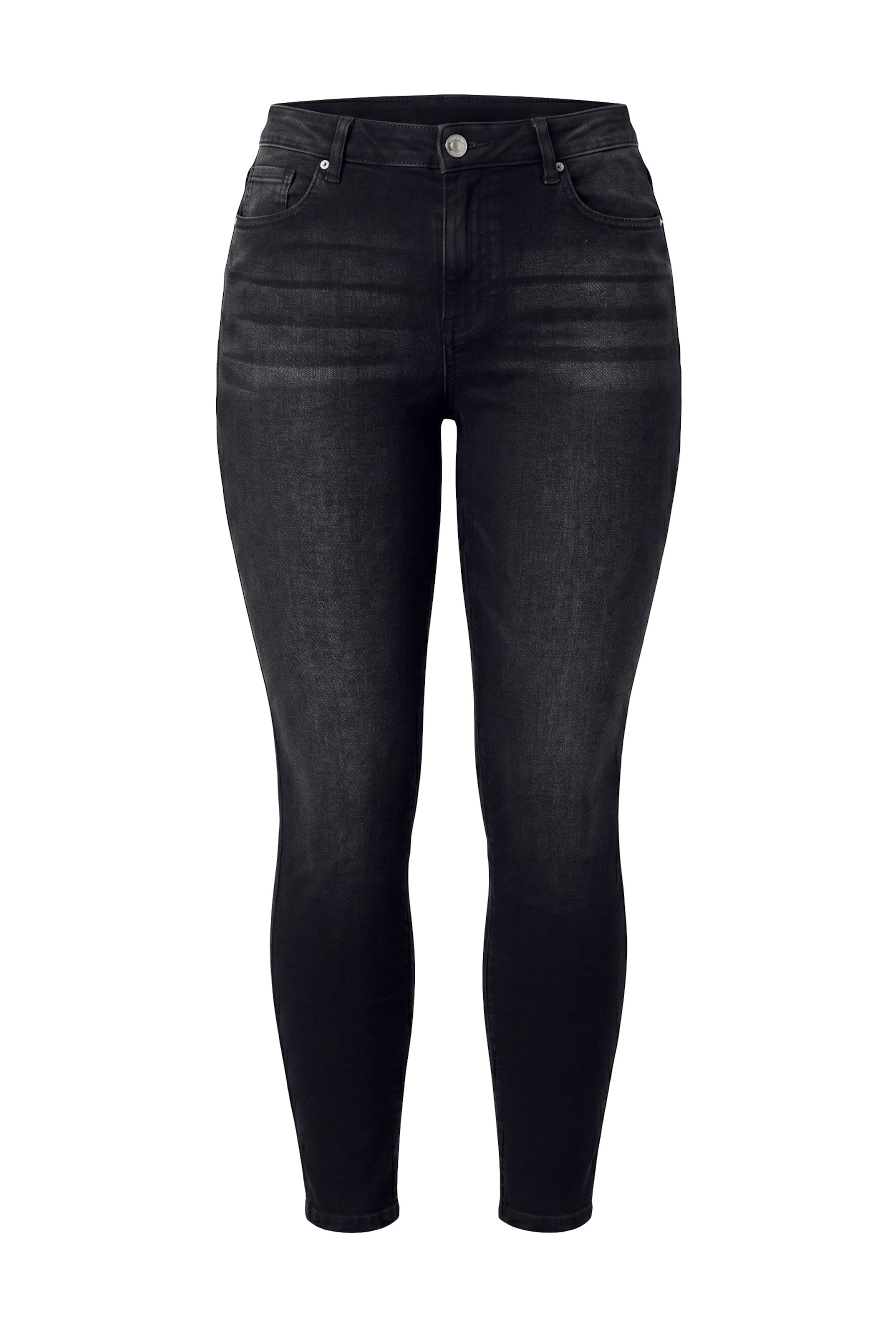 MIAMODA Regular Jeans in Zwart: voorkant