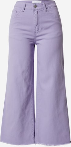 florence by mills exclusive for ABOUT YOU Wide leg Jeans 'Flourish' in Purple: front