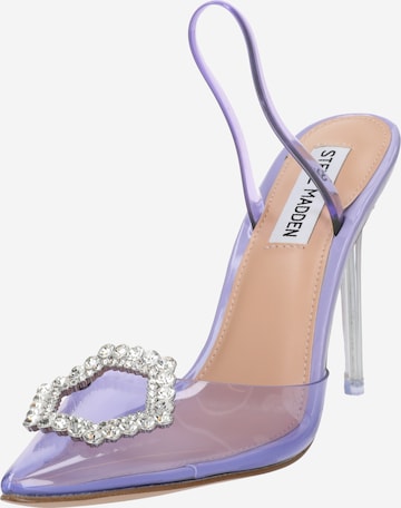 STEVE MADDEN Дамски обувки на ток с отворена пета 'Vionnet' в лилав: отпред
