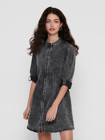 ONLY - Vestido camisero 'CHICAGO' en gris: frente