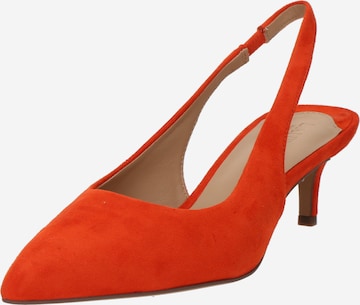 oranžs Lauren Ralph Lauren Vaļējas augstpapēžu kurpes 'LOLAH II': no priekšpuses