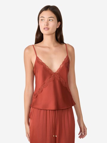 ETAM Pajama Shirt in Brown: front