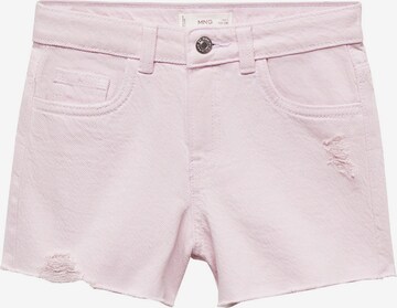MANGO KIDS Regular Jeans 'ISA' in Roze: voorkant