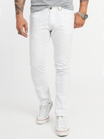 Rock Creek Slim fit Jeans in White: front