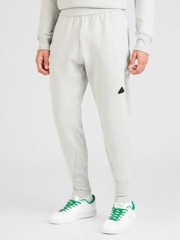 ADIDAS SPORTSWEARTapered Sportske hlače 'Z.N.E. Premium' - siva boja: prednji dio