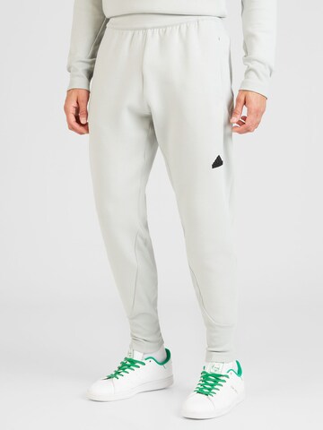 ADIDAS SPORTSWEAR Tapered Sportbroek 'Z.N.E. Premium' in Grijs: voorkant