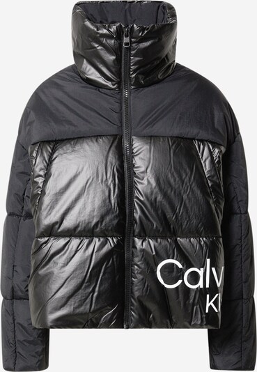 Calvin Klein Jeans Prijelazna jakna u crna / bijela, Pregled proizvoda