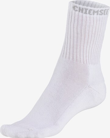 CHIEMSEE Athletic Socks in White: front