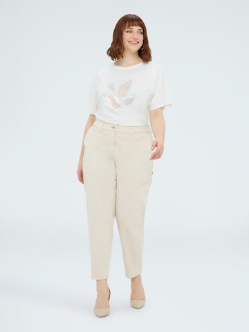 T-shirt Fiorella Rubino en blanc