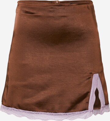 Motel Skirt 'Shaena' in Brown: front