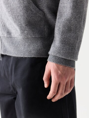 GOBI Cashmere Strickjacke 'Men's Zip-Up Cashmere Hoodie'‌‌‌‌‌‌ in Grau