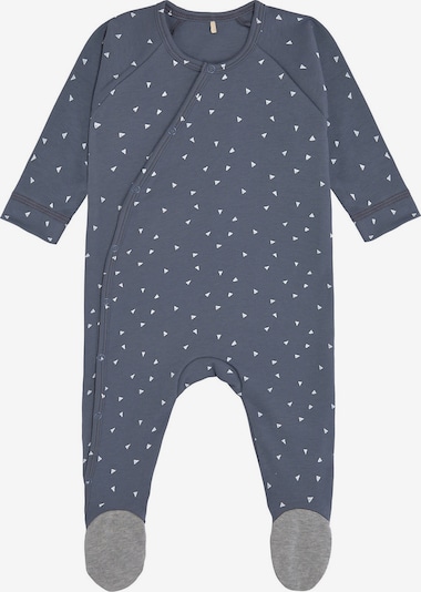 LÄSSIG Pajamas in Dusty blue / mottled grey / White, Item view