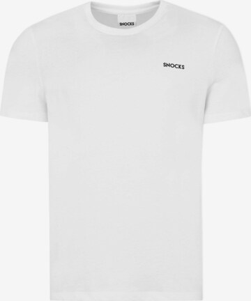 SNOCKS T-Shirt in Weiß: predná strana