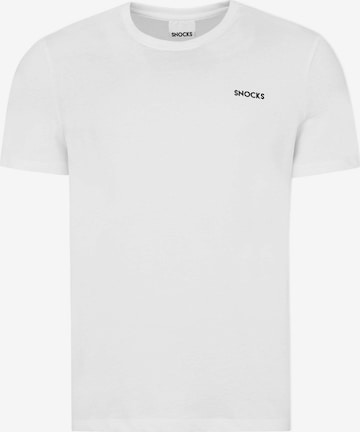 SNOCKS T-Shirt in Weiß: predná strana