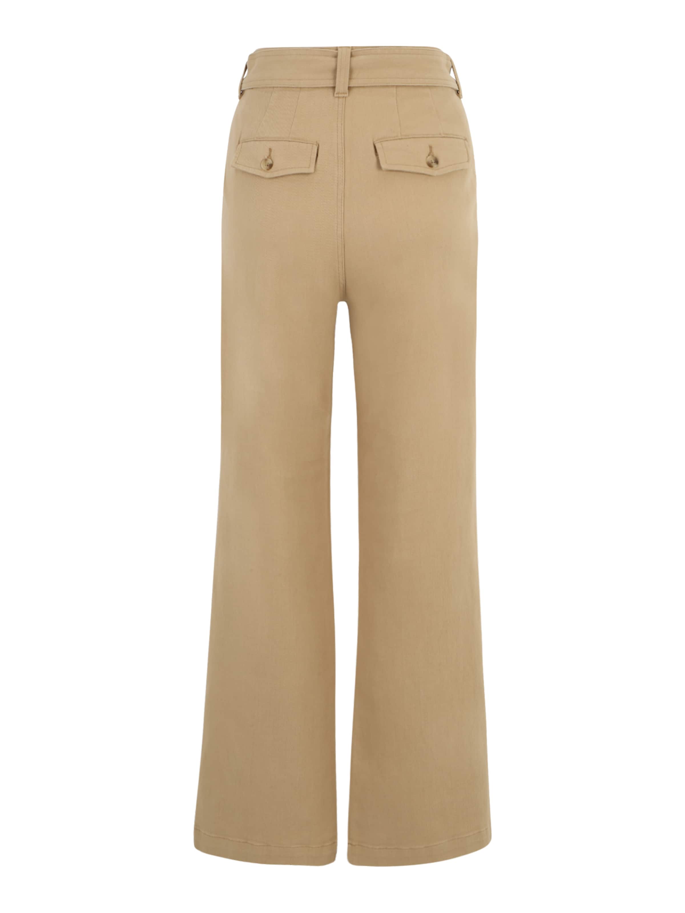 DENHAM regular Παντελόνι πλισέ 'SOPHIA' σε μπεζ