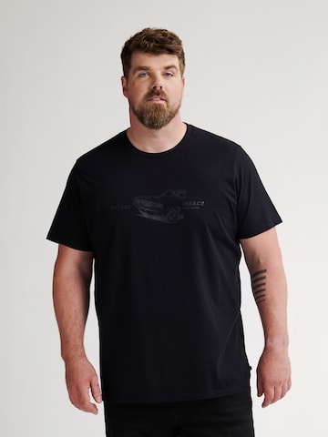 Petrol Industries T-shirt 'Classic' i svart: framsida