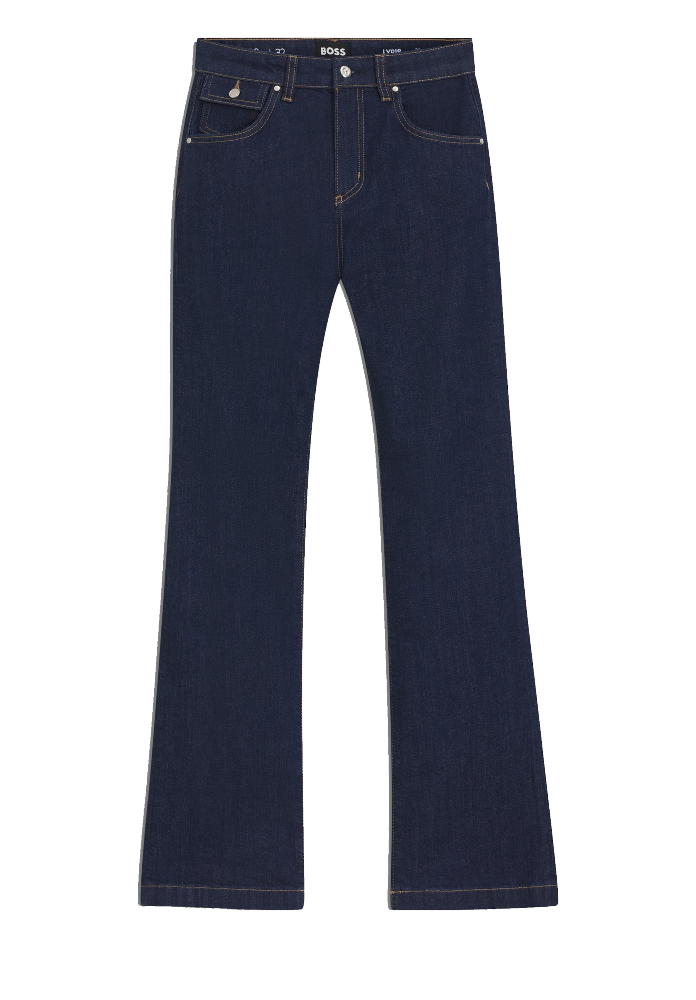 BOSS Bootcut Jeans 'Lyris' in Blauw: voorkant