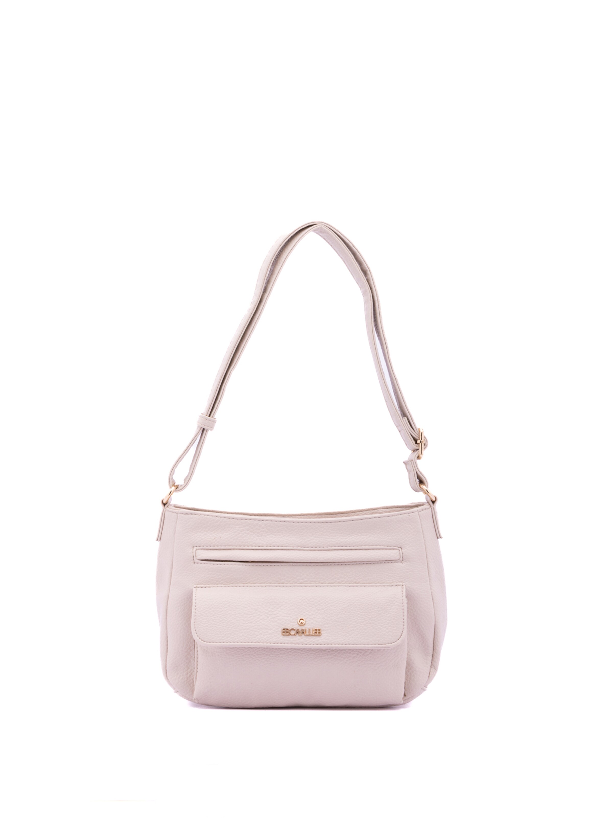 Borsa a spalla 'Borsa a Spalla Donna B Cavalli Ecopelle Zip' di B. Cavalli in beige: frontale