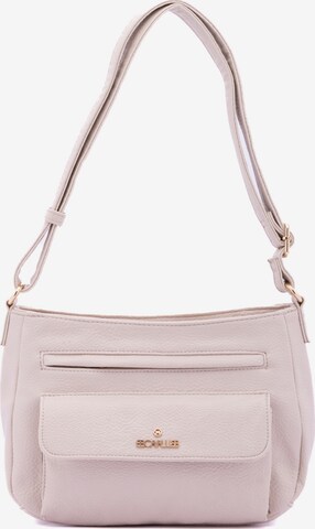 Borsa a spalla 'Borsa a Spalla Donna B Cavalli Ecopelle Zip' di B. Cavalli in beige: frontale