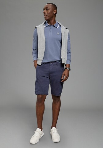 DELMAO Poloshirt in Blau
