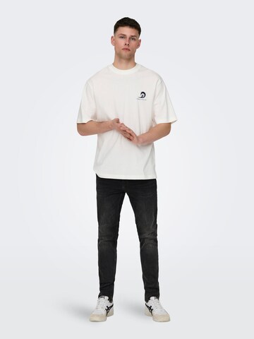 Only & Sons Skinny Kavbojke 'Warp' | črna barva