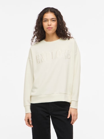 VILA Sweatshirt 'VIReflect' i beige: forside