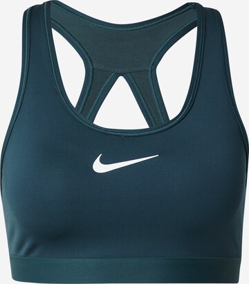 NIKE Bustier Sports-BH 'SWSH' i grøn: forside