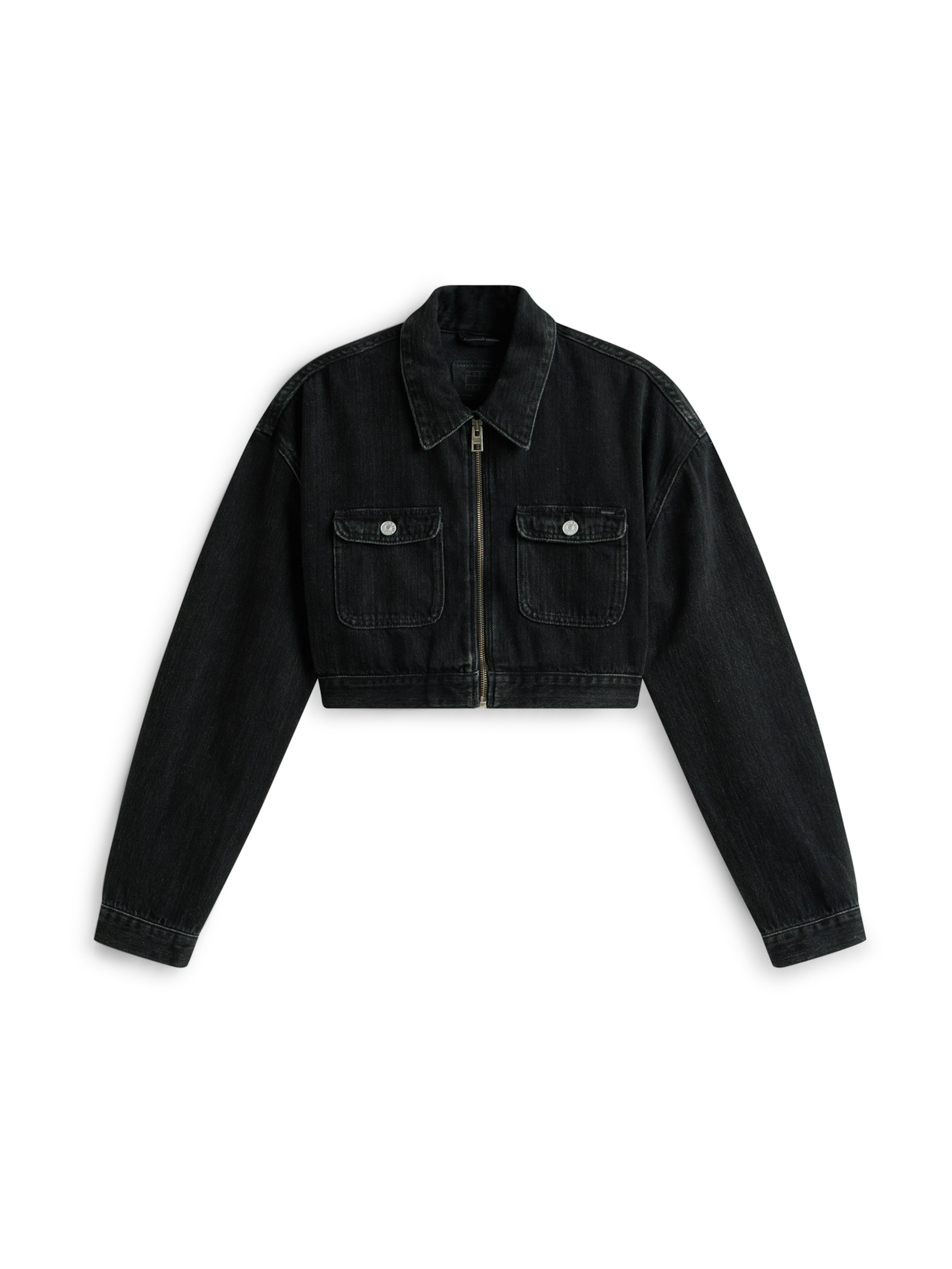 Tommy Jeans Overgangsjakke 'STATION' i sort: forside