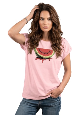 MAKAYA Shirt 'Watermelon' in Pink: front