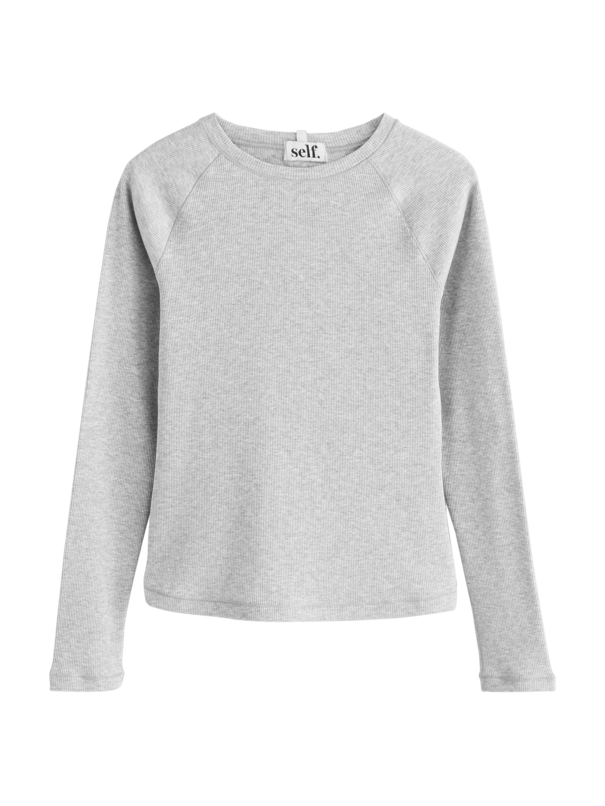 self. Shirt in Grau: Vorderseite