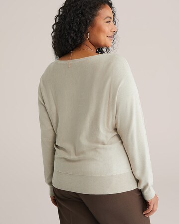 WE Fashion Пуловер 'Curve' в бежово