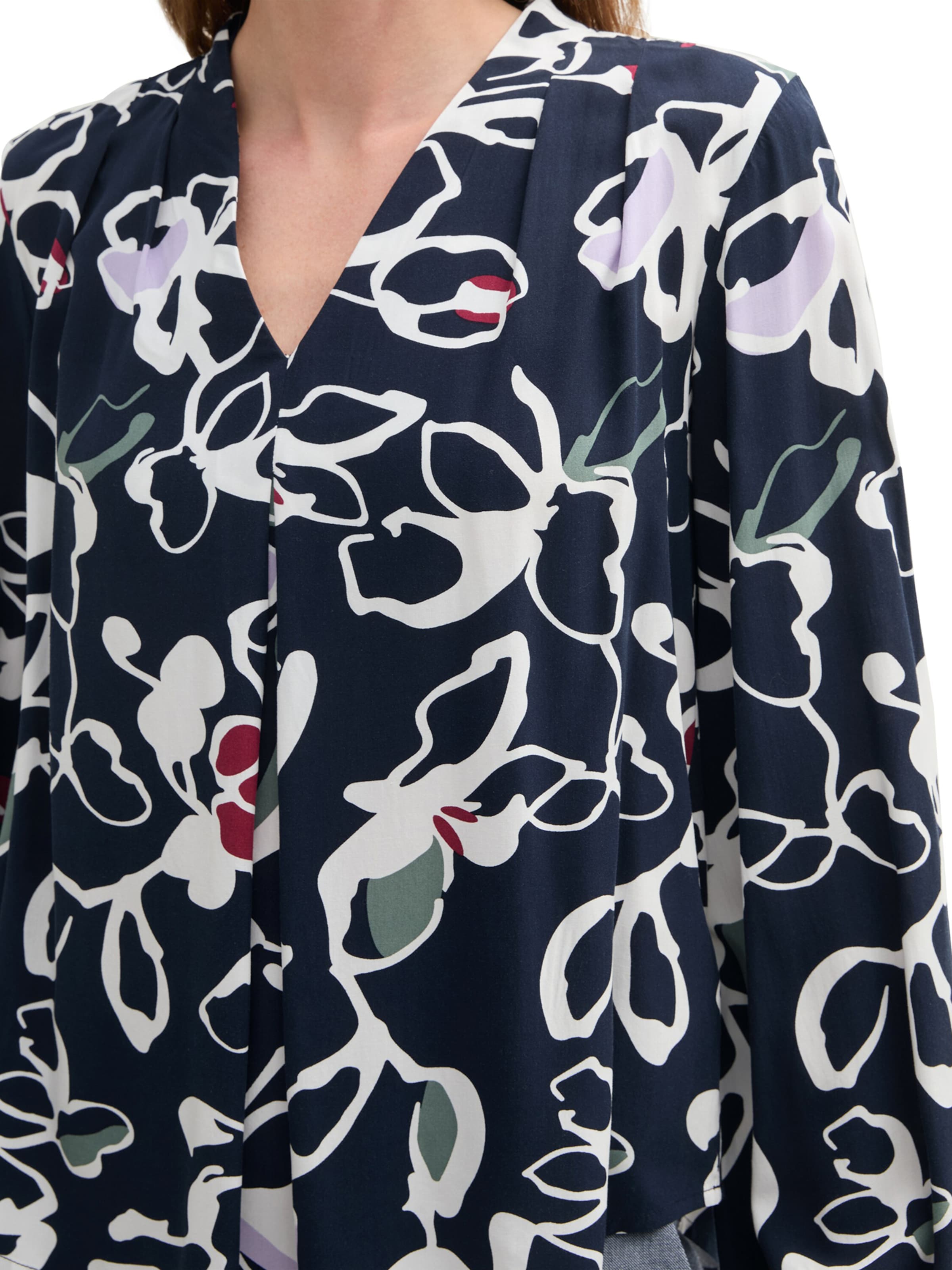 TOM TAILOR Bluse in Blau