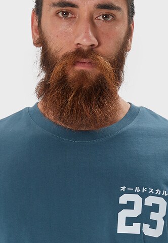 Oldskull T-Shirt 'Retro Legendary' in Grün