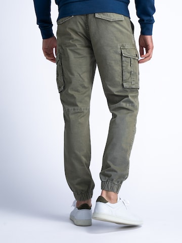 Petrol Industries Tapered Cargo trousers in Green