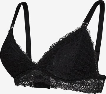 Triangle Soutien-gorge d’allaitement 'Sidsel' MAMALICIOUS en noir : devant