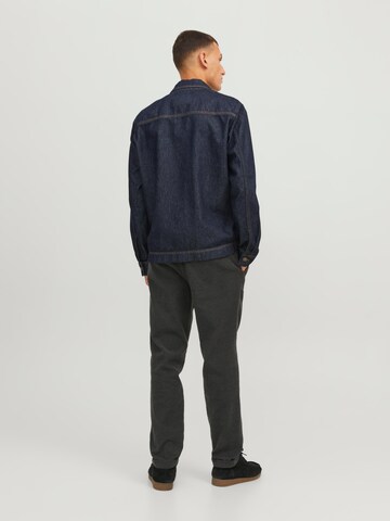 JACK & JONES Tapered Bandplooibroek 'Ace Harvey' in Grijs