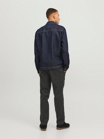 JACK & JONES Tapered Pleat-Front Pants 'Ace Harvey' in Grey