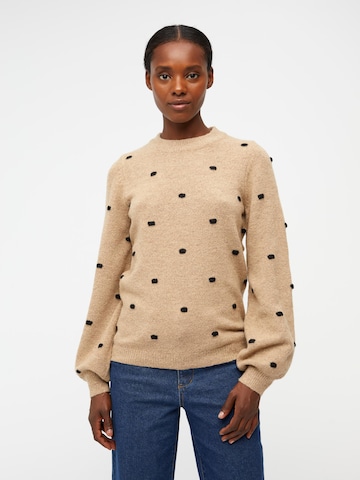 OBJECT Sweater 'EVE NONSIA' in Beige: front