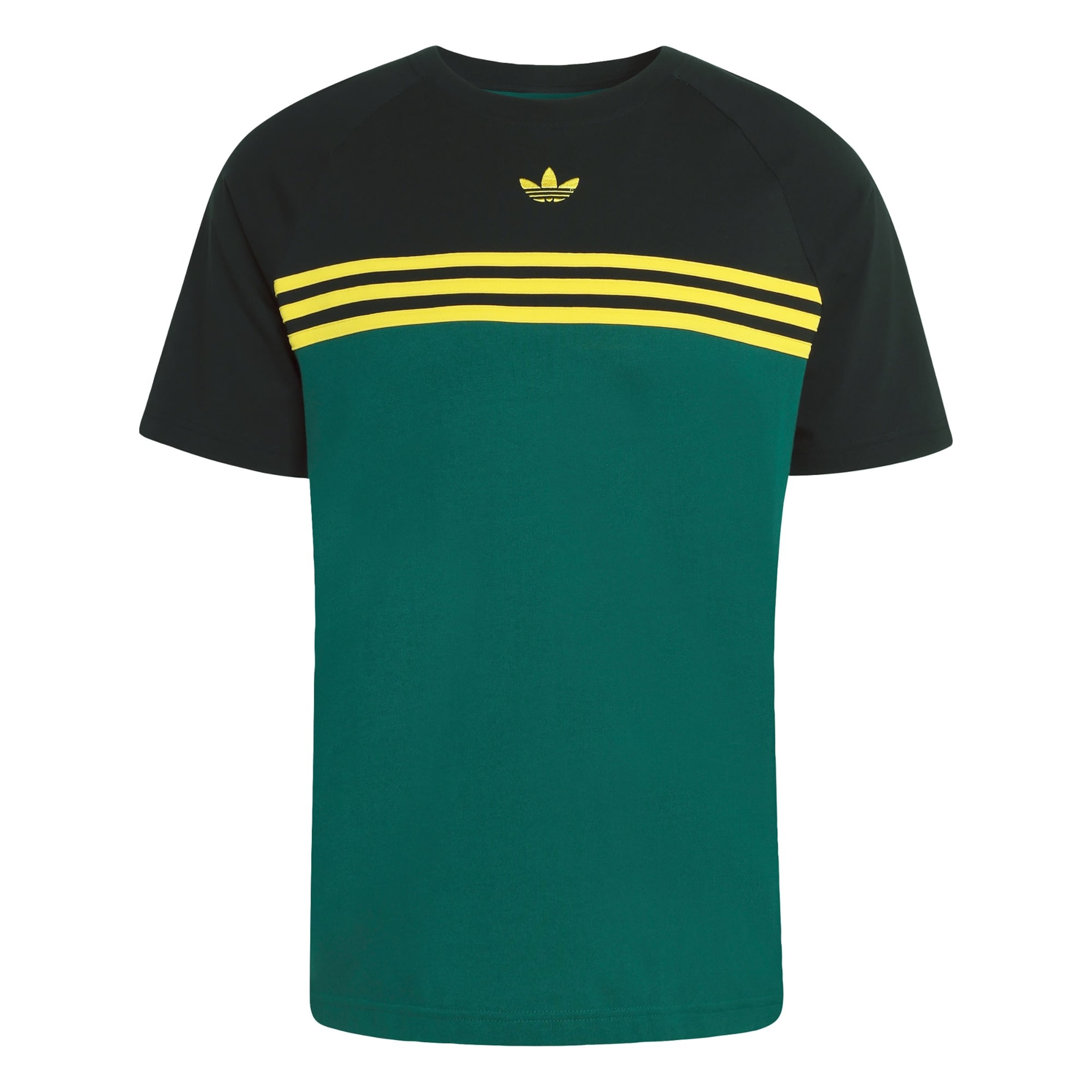 ADIDAS ORIGINALS Shirt 'CHEST STRIPES' in Groen: voorkant