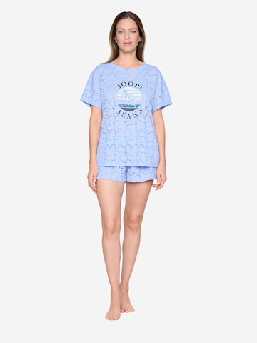 JOOP! Jeans Pyjamabroek 'Allover Lace' in Blauw