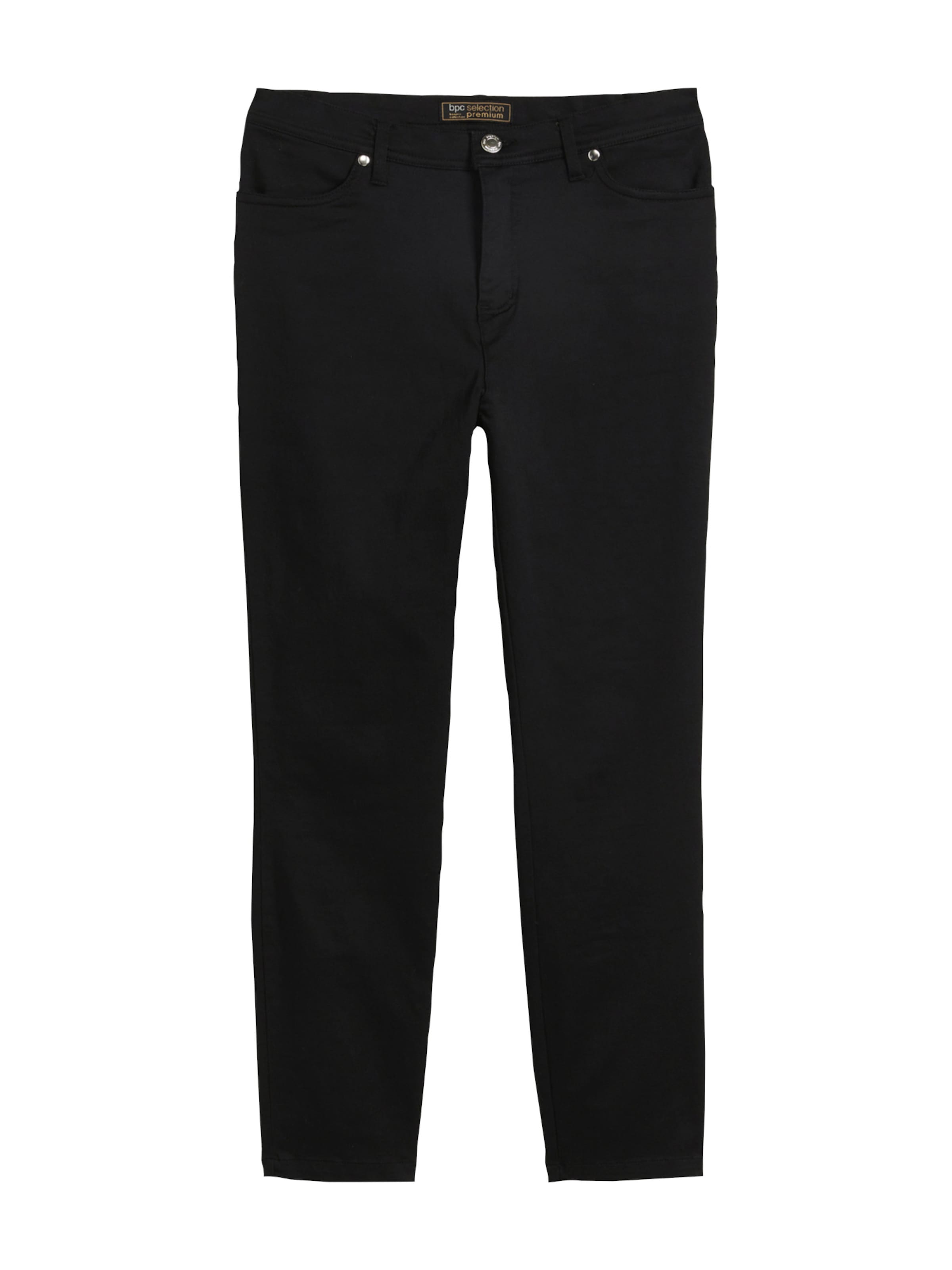 bonprix Slimfit Broek in Zwart: voorkant