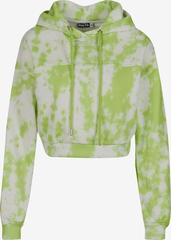 Thug Life Sweatshirt 'Dystopia' in Green: front