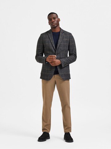 SELECTED HOMME Slim fit Blazer 'DALLAS' in Grey