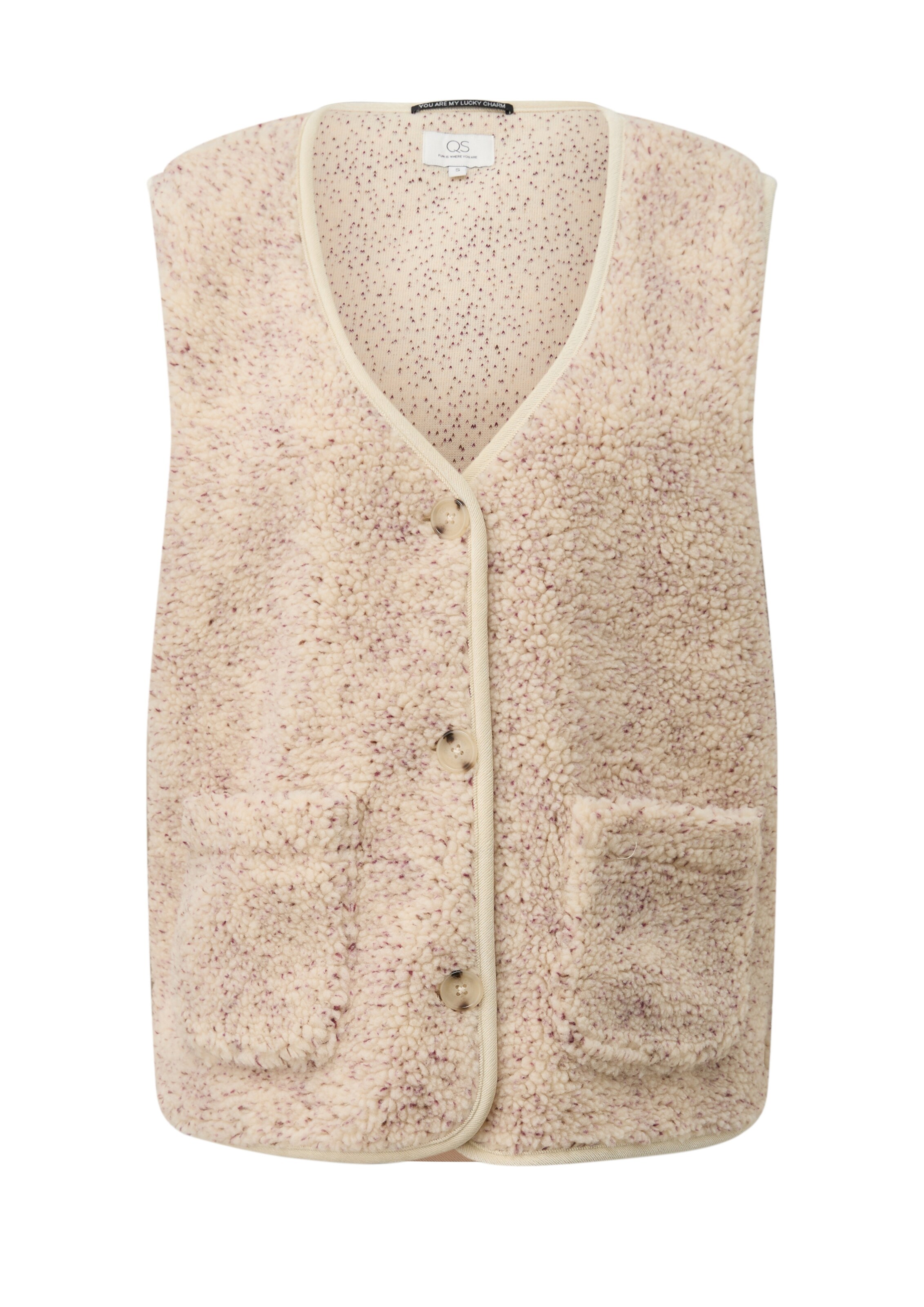 QS Weste in XL in beige, Produktansicht